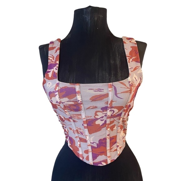 Free People Lilac Galaxy Corset Top Only XS - Picture 8 of 12